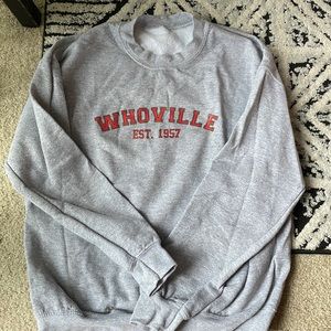 Whoville grey crewneck sweatshirt